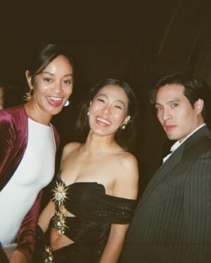 Nicole Kang Instagram - I love you @capeusa 
Congrats on another successful RADIANCE GALA
Beautiful way to close out the weekend 
Celebrating the immense talent in our Asian community and beyond…
Our diaspora is far and wide and I’m excited to see films from more nooks & intersections of the world….
Thank you for always being a home I can come back to
Very proudly wearing an amazing Vietnamese designer @dolongofficial …my favorite dress I’ve ever worn 
Sun/Moon imagery 🌞🌜— special as my mother’s name is Moon…
Thank you to my queen @anatanaka for styling me with all of me in mind 🫶🏽✨