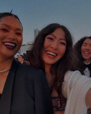 Nicole Kang Instagram - WE’RE GOLD ✨

thank you @goldhouseco for this night 

A true house with hosts who knit our family together:  @bingchen @jeremyntran @prabalgurung @padmalakshmi @genesis_usa 
thank you for feeding us mind body and soul 

As Bing said this event is so much more than a celebration of AANHPI talent. Every year a challenge emerges (as in every good Asian household) 
What else is possible? Who do we speak up for? And how will we show up for ourselves and one another this time around? 

Every year our global community gets closer and the global majority awakens to itself.  I feel so connected to our power at large on nights like these. The stories we’ve been told about ourselves in the past can stay there. Lucy Liu’s triumph through fire and pain was such proof of that. 

It has been the time to forge intersectional ties and tell stories together. I live and love by that. 
(Thank you Cynthia Erivo, John Chu, Michelle Yeoh for proof)

We are infinite.

Thank you for including me. Life is crazy y’all. 
It’s been hopeful and it’s been painful and I’m trying to show up the best I know how. So in the meantime,

Friends, let’s make something dope. 🫰🏽

My beautiful team:
styled by @anatanaka 
wearing @dolongofficial 
heels @alevimilano 
diamonds @gabrielandco & @sarahojewelry 
and of course…
MUP @linamourey 
Hair @grahamnation
