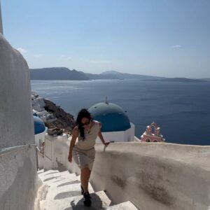 Nicole Kang Instagram - trying to give more windswept than winded but the stairs are winning…