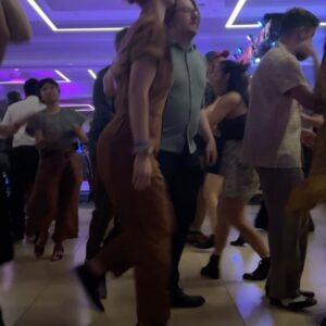 Nicole Tompkins Instagram - My first Camp Hollywood! We danced and danced and danced and danced…. And danced. Amazing people, amazing music. Thanks for all the dances everyone! 

#LindyHop #LiveJazz #AdamsFamilyThemeNight #SwingDancing #CampHollywood