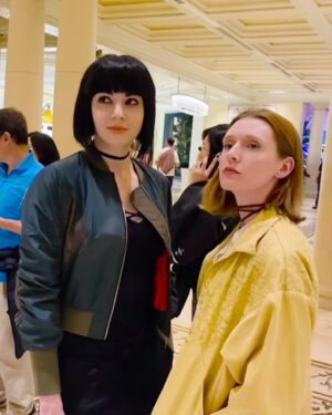 Nicole Tompkins Instagram - @nikileetompkins and I in hanging in Vegas.