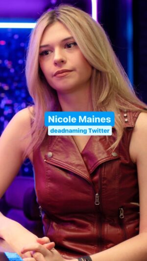 Nicole Maines Instagram - The only acceptable deadnaming is deadnaming Twitter. 👩🏼‍⚖️

Catch up on #LogoSpill with @nicoleamaines   @johnnysibilly at the link in bio.