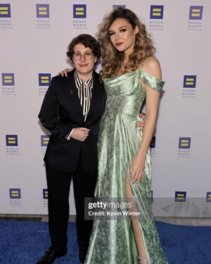 Nicole Maines Instagram - LA HRC Gala w/ @jaimecnningham 
I went to the mall again haha!

#transisbeautiful #actor #redcarpet