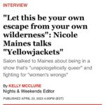 Nicole Maines Instagram - New interview link in story! “My existence, my visibility on screen, the representation will always be advocacy because existing in spaces where people don't want you is radical and rebellious in nature.” #Yellowjackets