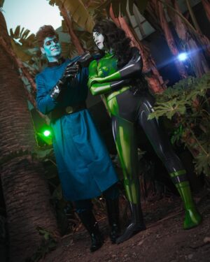Nicole Maines Instagram - Drakken: "Keep it up, Shego, and you'll see plenty of the mad!"
Shego: "Ooooh, scary man."
.
📸- @photosaiyan