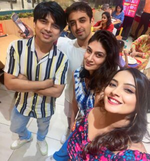 Nidhi Uttam Instagram - Jab we met😍🥳🥰
 @ayush_viz & @sakshikohli02  @themohitpathak