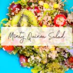 Nidhi Uttam Instagram - Minty Quinoa Salad🥒🥝🥬🥗 Super easy & quick recipe you won’t be able to resist😋 Recipe 🥬 •Add some boiled quinoa to a bowl. •Add steamed corn & broccoli . •add chopped cherry tomatoes • add your fav fruits Add mint & coriander leaves •for the dressing add lime juice in 1 spoon olive oil with rock salt, black pepper & lil honey. Mix all the above nicely & enjoy the healthy super yummy salad🥗😝 Let me know how u liked the recipe 😍
