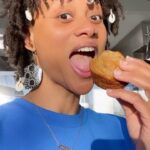 Nika King Instagram - Do you think we should add plantain walnut muffins to the menu? 🤔 💙🤔💙 . #bluetreecafe #testkitchen #cloudkitchen #veganchef #wholefoodissoulfood #healthy #sweettooth #plantbased #vegan #plantains #walnut #muffin #chefsharonapproved #mamasharon