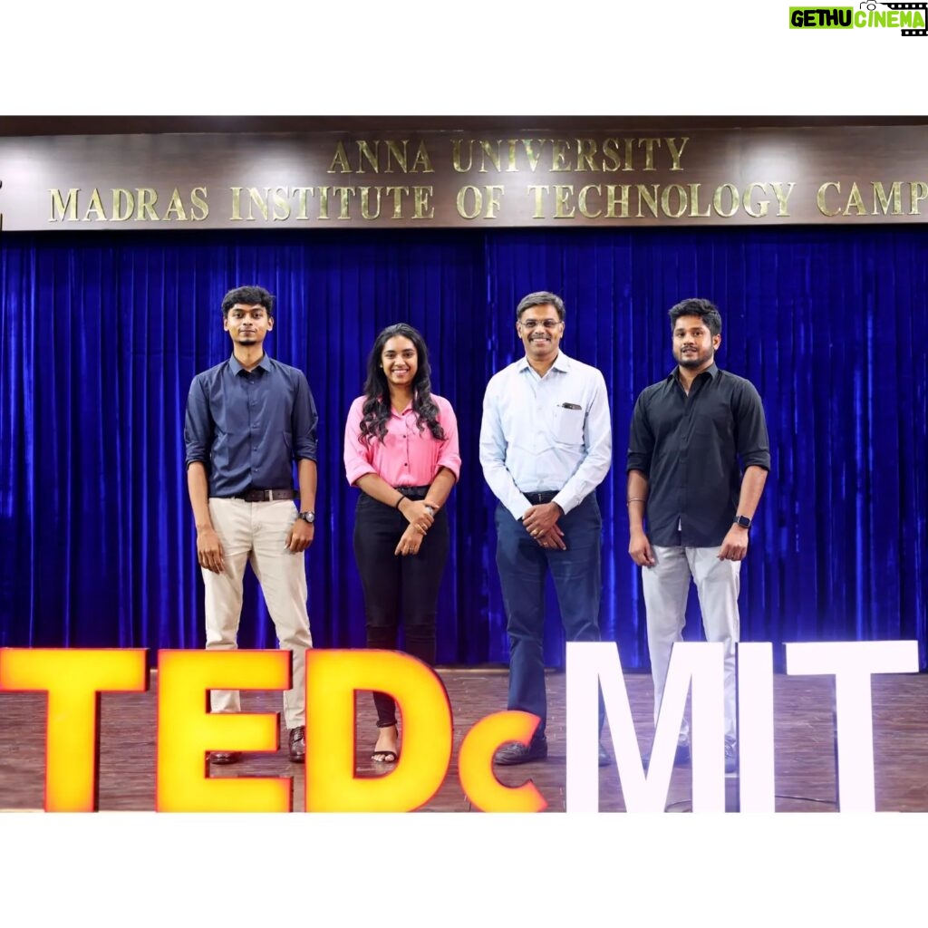 Nikhila Sankar Instagram - My very first TED talk at Anna University MIT campus 💜 Very honoured to be a part of this and thoroughly enjoyed the presence of @rjvigneshkanth anna @anbu_thasan @realtamilselvan @theagneljohn Thank you so much for inviting me💜💯 @tedcmit @anna_university.chennai @madras_institute_of_technology . . . . #reelstamil #reelsexplore #instagood #viral #beyou #funny #trendingreels #reelitfeelit #relatable #trending #foryou #reellife #videooftheday #instagramreels #tamilcomedy #tamilmovie