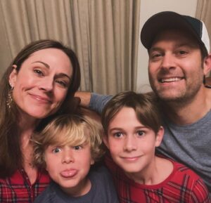 Nikki DeLoach Instagram - We haven’t showered, brushed our hair or washed our faces. Two of us haven’t gotten out of our PJs. Two of us haven’t brushed our teeth. And we couldn’t be happier. 

Of all the gifts I have received or will ever receive, these three are my absolute favorite. It is such a gift to love them and be loved by them. 

Merry Christmas and Happy Holidays to you and yours. Sending so much love to all. ❤️