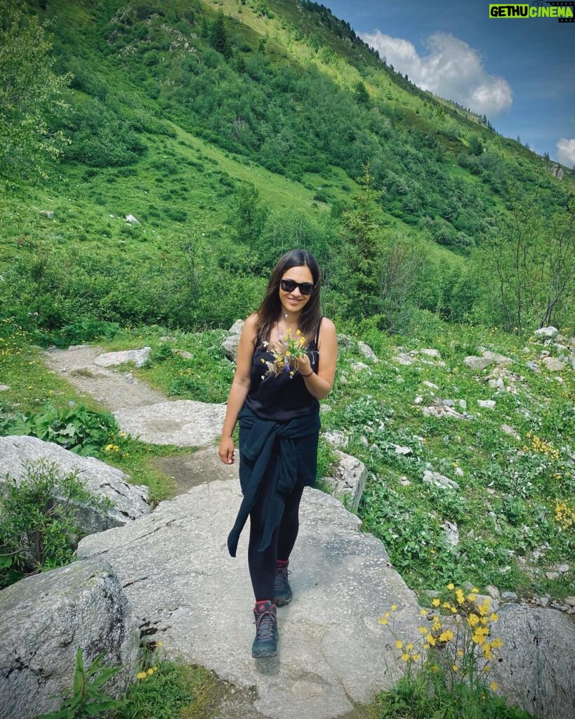 Nilam Farooq Instagram - anzeige Swiss photo dump 🇨🇭 1-3 Nostalgie Zug gefahren 🤩 4-5 Blumen bei schönster Wanderung gepflückt 💐 6-7 Glacier-Express genossen 🛤 Ihr findet jetzt auch ein Schweiz Highlight vom Trip auf meinem Profil, wo ihr quasi nochmal mitreisen könnt. Schon gesehen? :) #VERLIEBTindieSCHWEIZ