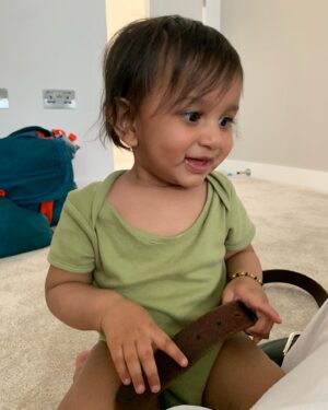 Nimisha Mehta Instagram - Happy 1st Birthday to my adorable nephew, Rivaan! And just like that you turn 1…if I had it my way I’d be kissing those fine chubby cheeks all day, everyday! 🩷 Here’s to wishing you have another year full of adventures and lots of daydreaming! Love you lots little man 😘