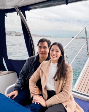 Nina Kozok Instagram - Ended the day with a beautiful boat trip down the Bosphorus Strait which divides Turkey into 2 continents: Asia & Europe.