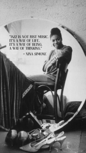 Nina Simone Instagram - “Jazz is not just music. It’s a way of life. It’s a way of being, a way of thinking…” - #ninasimone #internationaljazzday - 📸 by Sam Falk