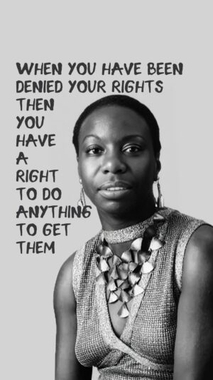 Nina Simone Instagram - “When you have been denied your rights, then you have a right to do anything to get them…” - #ninasimone #martinbronstein #blackhistorymonth