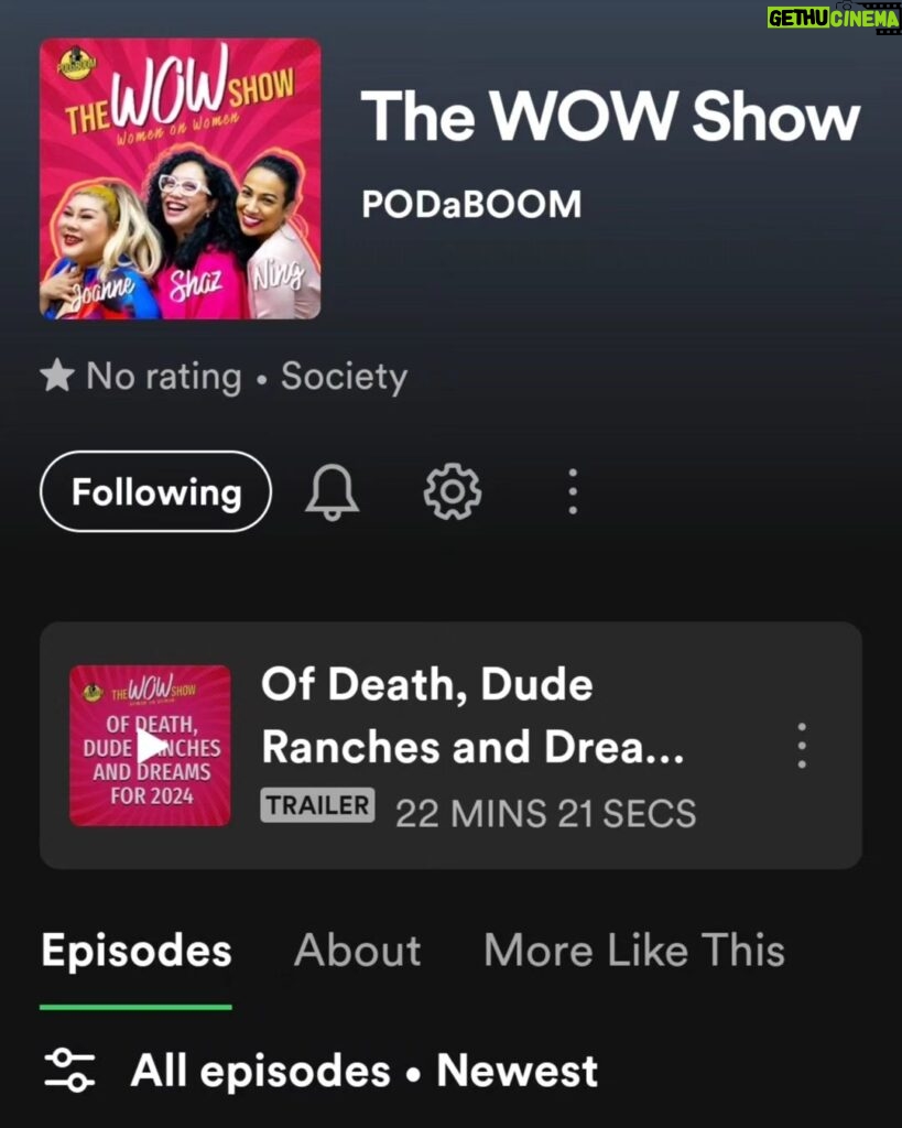 Ning Baizura Instagram - The WOW Show, episode 2 is OUT NOW on SPOTIFY!!! GO, go listen quick, quick... 😂❤️ Please subscribe and rate on the Spotify app! Love you loads xxx 😘💋❤️ #theWOWshow #womenonwomenpodcast #womenempowerment #womenshealth #domitysbangsar #podaboom @podaboom @ningdalton @joannekampohpoh @spotify @youtube @_moosang