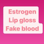 Niohuru X Instagram - Estrogen 🩸Lip gloss🩸Fake blood 🩸