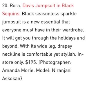 Niranjani Ashokan Instagram - Yaayyy! Got published in Brooklyn Dumbo Holiday gift guide and magazine, here is some new work for @roraclothing which has got fascinating collections captured by diligent and engaging lady @amandamoriephoto dolled up by wappa ladies @yayamuany & @lex_espinoza shot in an amazing location @beepubliccoffee in @dumbo_brooklyn 

More to come from the magical team and shoot ♥️ 

It's absolutely an energetic vibe when the efforts of every individual gets recognised💫 

#niranjaniashokan #newyork #brooklyn #happyholidays #2022 #magazine #womenempowerment #photoshoot #modeling #modellife #dumbo #partydress #fashionphotography #citygirls #nyclife