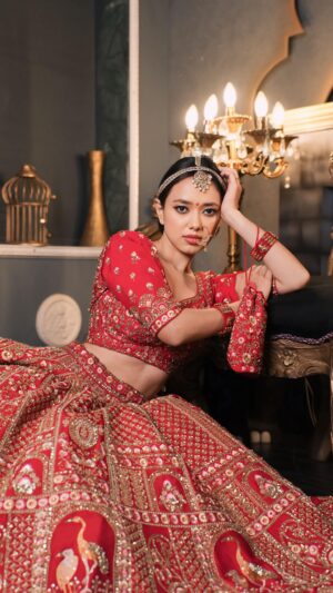 Nirisha Basnett Instagram - 🥀
Outfit @the_adhya_designer @label.adhya 
Makeup @yashvi_makeover14 @makeover_by_adhya 
Shots @sagarfilms194 
Location @s3.mumbai 
.
#indianbride