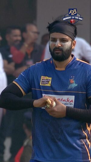 Nirup Bhandari Instagram - @nirupbhandari was on fire with his impressive bowling skills, taking multiple wickets and leading his team to victory! 🔥🎉🏏 

Here’s the CCL “A23 Moment of the Match” between @karnatakabulldozersccl and @bengaltigerst20.

#CCL2023 #CelebrityCricketLeague #a23 #chalosaathkhelein #a23rummy #letsplaytogether #CricketChamp #BowlingSkills #nirupbhandari #karnatakabulldozers #bengaltigers
