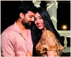 Nirup Bhandari Instagram - From the moment we met, to the adventures that shaped us, together we’ve woven our own brand of magic. 
#happyanniversary Kanmani 🤗 @tvdhanya