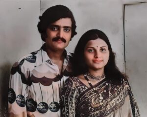 Nirup Bhandari Instagram - Happy anniversary poppa amma 🤗🤗 
@sudhakar.bhandary @rathnabhandari 
@anupsbhandari