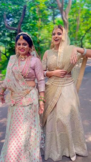 Nisha Nagpal Instagram - Is it reel-o-clock already?
Soaking in all the good vibes With this one @saeebarve_ 

#reels #zalima #dance #fun #india #wedding #outfit #yrkkh #goodvibes #beinghappy