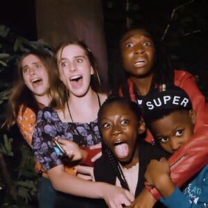 Noelle Sheldon Instagram - Repost from @horrornights: The kids from Jordan Peele’s movie Us and their families came face to face with our maze based on the film and got just as scared as we did when we saw it in theaters. So we’ll take that as a win.  This is so funny!!!! We were so scared but we made it! @shahadi @superevanalex @maddietakeover @cali.sheldon