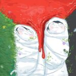 Nora Gharib Instagram - More than 5000 children have been killed in Gaza. 5000! That’s 5000 too many! Ceasefire NOW. Bedankt aan iedereen vóór en achter de lens voor dit moment. Elkaars gezichten zien en warmte voelen in deze koude tijd heeft goed gedaan. Weten dat er zoveel mensen zijn die ook intens meeleven geeft hoop.🤍🍉