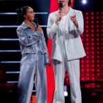 Nora Gharib Instagram - LOVE MY JOB 🤍 En alle mensen die er mee voor zorgen dat ik er confindent kan staan🥺🫶🏽 DE HALVE FINALE van @thevoicekidsvlaanderen om 20u30 op @vtm.be 🍉🫶🏽
