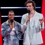 Nora Gharib Instagram - LOVE MY JOB 🤍 En alle mensen die er mee voor zorgen dat ik er confindent kan staan🥺🫶🏽 DE HALVE FINALE van @thevoicekidsvlaanderen om 20u30 op @vtm.be 🍉🫶🏽