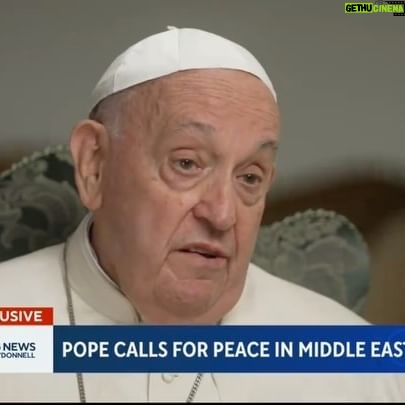 Norah O'Donnell Instagram - Pope Francis addressed worldwide concerns of war, peace, famine and climate change — expressing heartfelt prayers for children suffering from the conflicts in the Middle East and Ukraine. During a rare one-on-one interview with @NorahODonnell, his Holiness urged all nations involved in war to seek peace: “A negotiated peace is better than a war without end.”
