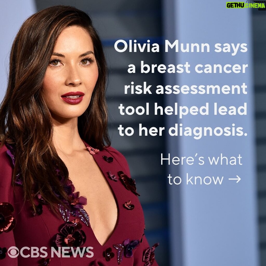 Norah O'Donnell Instagram - Olivia Munn revealed on Wednesday that she was diagnosed with breast cancer last year. Munn said she’d was diagnosed after testing negative for 90 different cancer genes and two months after a normal mammogram. She credits her doctor for saving her life after calculating her breast cancer risk assessment score. Experts say her diagnosis highlights the importance of screenings.