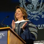 Norah O’Donnell Instagram – Go Hoyas! Congratulations to all the @georgetownuniversity graduates! 

Loved being back on campus to celebrate and was truly honored to be recognized by Georgetown’s School of Continuing Studies @georgetownscs