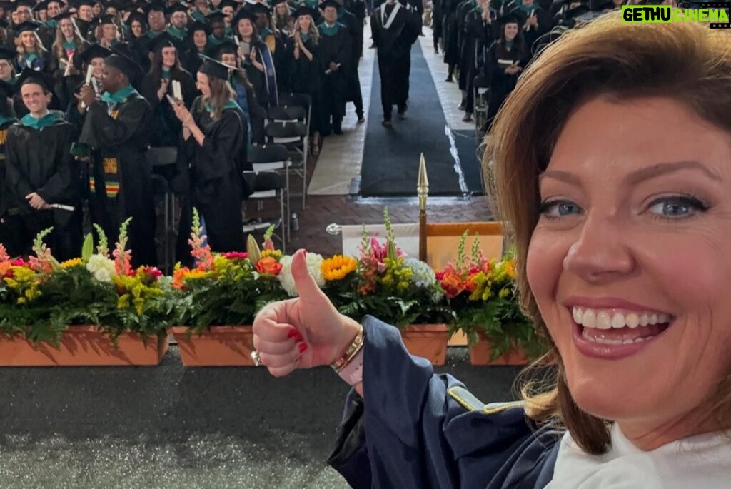 Norah O'Donnell Instagram - Go Hoyas! Congratulations to all the @georgetownuniversity graduates! Loved being back on campus to celebrate and was truly honored to be recognized by Georgetown’s School of Continuing Studies @georgetownscs