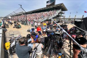 Norah O'Donnell Instagram - We’re less than 15 minutes away from totality here and the scene here is incredible…the next total solar eclipse with a coast-to-coast path similar to this will be 2045. We’re starting to see the light dim and breeze come in…join our @cbsnews special now as Indianapolis approaches the total eclipse! #eclipse