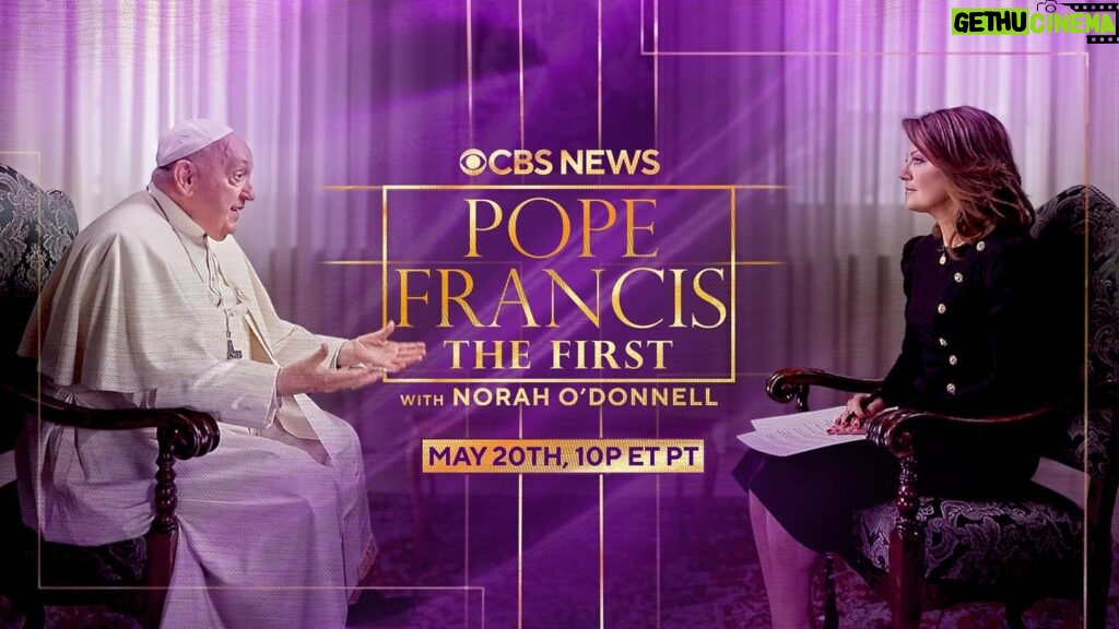 Norah O'Donnell Instagram - Oh look this promo just came out! So excited to share our interview with Pope Francis! Our first piece airs this Sunday on @60minutes Then join us for the full hour long special Monday, May 20 on CBS Primetime at @10pm #cbs #60minutes #pope #popefrancis #catholic #vatican