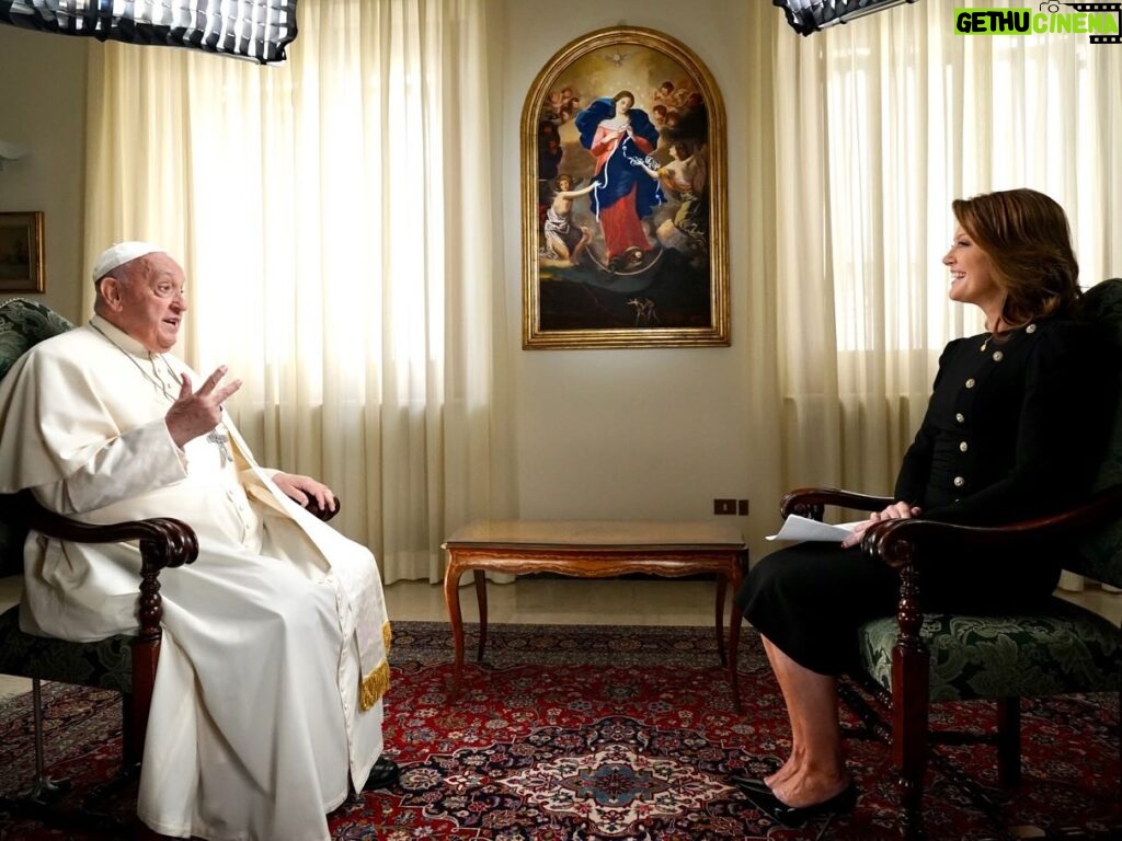 Norah O'Donnell Instagram - Pope Francis has never sat down for an extensive interview, one-on-one, with a U.S. television network. That changed when we spoke with him here in Rome. Part of our global exclusive tonight on the @cbseveningnews and more to come on @60minutes #catholic #popefrancis #vatican