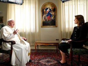Norah O'Donnell Instagram - Pope Francis has never sat down for an extensive interview, one-on-one, with a U.S. television network. That changed when we spoke with him here in Rome. Part of our global exclusive tonight on the @cbseveningnews and more to come on @60minutes #catholic #popefrancis #vatican
