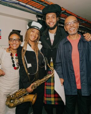 Nubya Garcia Instagram - playing Focus by Stan Getz with the @nucivilisation at the Southbank back in September was incredible 

Gary first told me to check out to Stan Getz’s album Focus when I was about 17 when I had just started coming to Tomorrows Warriors.. to be able to bring his and Janine’s idea to fruition, to play this album and hear Eddie Sauter’s compositions and arrangements, was a true privilege. 

thank you to Nu Civilisation, Scott Stromann and Nicholas Daley for an amazing experience 

love to Janine and Gary and all of @tom_warriors for lifting, supporting and elevating young people’s artistry 

fit: @nicholas_daley 
jewellery : @mejuri 
shoes: @katmaconie 

📸 @8and2 and @picpicpiczo