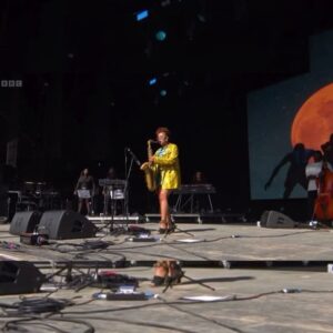 Nubya Garcia Instagram - Thank you @glastofest !! 

thank you to everyone who came to see us play at @westholtsofficial love to you alllllll for your energy during the show ! 

Love always to @barrelljonesmusic @casimirdaniel @joeajkeys @officialjaybay @skaaats @jab_perc for bringing everythingg✨

Love and thanks for the amazing visuals from @akinoladaviesjr @creamprojects @ranyaelrefaey @ryanhawaii @mai_ye & to @shirleyoamartey for the 🔥 🔥 fit & my team @sbmusicmanagement @marinajgb @bofsb12 @markscurr  @sahansatis @concordjazz @adrwilliams @tayo.rap @nathan_g_anotheraccident @josephdonohue @thetomlights 

fit: @agrknit @alighieri_jewellery @gentlemonster @juliaseemann 
shoes: @katmaconie 
hair: @datbarbernat 

listen/ watch back on @bbciplayer @bbc6music