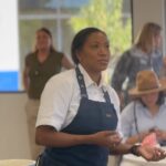 Nyesha Arrington Instagram - BIG congrats to the @childrensbureau Family resource center on their grand opening!! We had a lot of FUNNN learning about food as fuel 🔋& interactive recipes adults/kids can make together! My nephew Emmanuel Issac killed it as sous chef 💕 Here we made some simple date bites with nuts and spices and coconut oil 😋 #family #ribboncutting #familyresources #love #cookingdemo