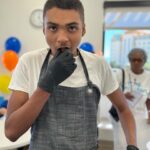 Nyesha Arrington Instagram - BIG congrats to the @childrensbureau Family resource center on their grand opening!! We had a lot of FUNNN learning about food as fuel 🔋& interactive recipes adults/kids can make together! My nephew Emmanuel Issac killed it as sous chef 💕 Here we made some simple date bites with nuts and spices and coconut oil 😋 #family #ribboncutting #familyresources #love #cookingdemo