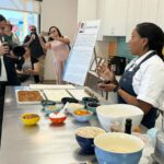 Nyesha Arrington Instagram - BIG congrats to the @childrensbureau Family resource center on their grand opening!! We had a lot of FUNNN learning about food as fuel 🔋& interactive recipes adults/kids can make together! My nephew Emmanuel Issac killed it as sous chef 💕 Here we made some simple date bites with nuts and spices and coconut oil 😋 #family #ribboncutting #familyresources #love #cookingdemo