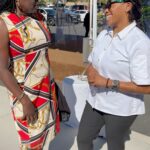 Nyesha Arrington Instagram - BIG congrats to the @childrensbureau Family resource center on their grand opening!! We had a lot of FUNNN learning about food as fuel 🔋& interactive recipes adults/kids can make together! My nephew Emmanuel Issac killed it as sous chef 💕 Here we made some simple date bites with nuts and spices and coconut oil 😋 #family #ribboncutting #familyresources #love #cookingdemo