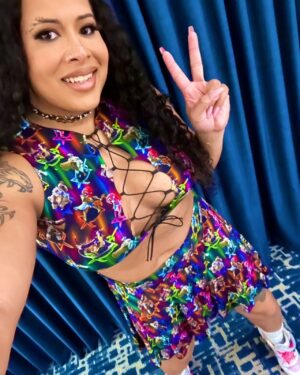 Nyla Rose Instagram - I think I forgot to post these 😅🙈🤦🏽‍♀️🤦🏽‍♀️ 
check out @seams_legit_sewing  if you want a set of nerdy cute shit!
