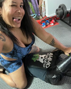 Nyla Rose Instagram - Loving my new training dummy what should I name him?