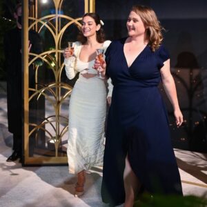 Odeya Rush Instagram - Thank you @elleusa for this celebration of women in Hollywood 💫.. also the 3rd pic looks like @daniellemacdonald and I just got married !! Lechaim!!