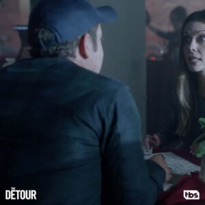 Olga Fonda Instagram - What could possibly go wrong from here? 😉🇷🇺💋🍾 Tune in to @detourtbs tonight to find out! #NateParker #TheDetour #TBS #Natalia