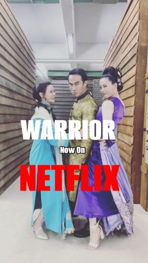 Olivia Cheng Instagram - WEDDING ANNOUNCEMENT 📣 @brucelee’s Warrior joins @netflix in holy matrimony! NO GIFTS just binge all 3 seasons asap! DRESS CODE: Netflix & Chill 😎